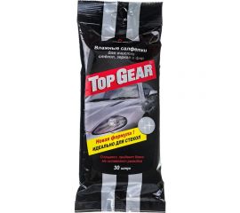 Влажные очищающие салфетки для стекол, фар и зеркал АВАНГАРД TOP GEAR 20х16 см, 30 шт. TG-48038 