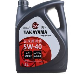 Моторное масло Takayama SAE 5W40, API SN/CF, 4 л 605521 