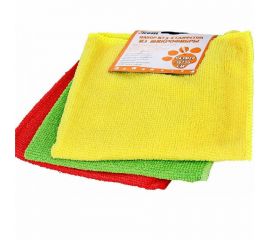 Набор салфеток из микрофибры Рыжий кот MFS-02/3 3 шт., 30х30 см 310239 