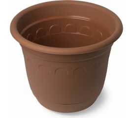 Горшок Колывань с поддоном Martika 3.7 л, диам. 22 см, терракотовый С94Т 