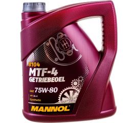Синтетическое трансмиссионное масло MANNOL MTF-4 GETRIEBEOEL 75W80 4 л 81044 