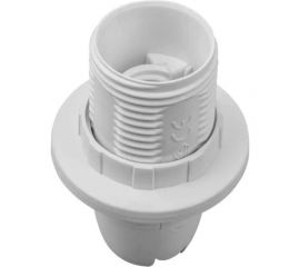 Патрон Е14 REV с кольцом, термостойкий пластик, белый 24622 0 