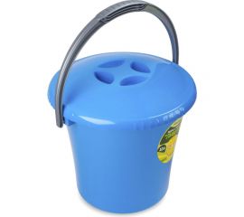 Ведро Martika Либерти 10 л, с крышкой, голубое С604КГОЛ 