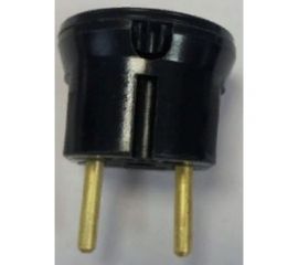 Электровилка ООО Ливны-Электро В6-001 разборная круглая л/ш, черная В 6145л 