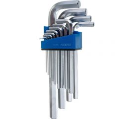 Набор Г-образных ключей Forsage длинные, 13 пр, в пластиковом держателе F-5137L 