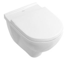 Подвесной унитаз Villeroy & Boch 5660HR01 O.NOVO с открытым смывным краем, в сборе с крышкой 00000045209 