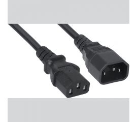 Кабель питания монитор-компьютер Cabeus IEC 320 C13 - IEC 320 C14 (3x0.75) 0.6м PC-189-VDE-0.6M 