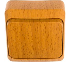 Выключатель Schneider Electric 1-клавишный ОП Этюд Дача 10А бук SchE BA10-001T 