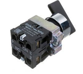 Переключатель CHINT NP2-BJ25 2 полож. с фиксацией 1НЗ +1НО IP40 574857 