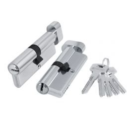 Цилиндровый механизм с вертушкой Fuaro 200 ZM 90 mm /50+10+30/ CP хром, 5 кл. 40365 