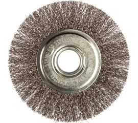 Щетка Плоская (125х22.2 мм; витая нержавеющая проволока 0.3 мм) для УШМ DENZEL 746563 