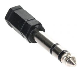 Переходник Telecom аудио 6.35мм M (штекер) - 3.5мм F (гнездо) TA1950 