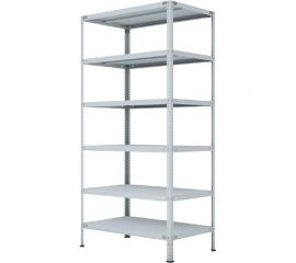 Стеллаж ООО ФУРАМА СТФ 2000x700x400 мм, 6 полок, серый СТФ207040-6 