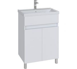 Комплект: Напольная тумба Sanstar Квадро 60, мебельный умывальник Фостер 600 124.1-1.4.1.К 