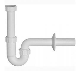 Трубный сифон McAlpine 1 1/4""х32 мм, без выпуска, с отводной трубой D32 мм и отражателем MRW8 