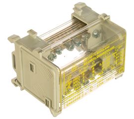 Распределительный блок DKC на DIN-рейку 2р, 100А, 5x6мм, 2x7,5мм, BD10072 