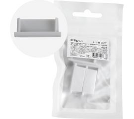 Заглушка без отверстия для профиля CAB263 FERON LD386 (комплект 4шт) 48261 