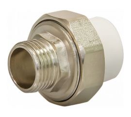 Комбинированная муфта СТМ ПЛАСТ PP-R, разъемная, с наружной резьбой, DN 20х3/4"" CPRM2034 