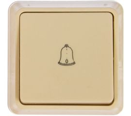 1клавишный (кнопочный) выключатель IEK ОКТАВА 10А кремовый EVO13-K33-10-DC 