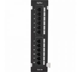 Патч-панель SUPRLAN, настенная 12хRJ-45, UTP, Cat.5e 10-0407 