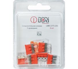 3-проводная соединительная клемма DORI СМК 2273-203 (6 шт.) 46301 