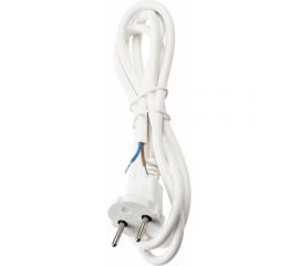 Шнур TDM сетевой с вилкой ПВС 2x0,75мм2 3м б/з белый SQ1305-0072 