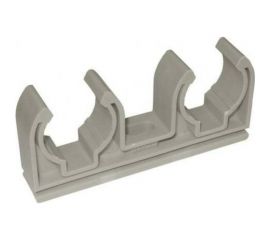 Опора для труб RTP двойная, D25, серая 10972 