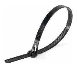 Разъемная кабельная стяжка АБК-СИЛА 7,5x200, черная, 100 шт. 4700202 