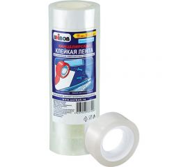 Клейкая канцелярская лента UNIBOB 19 мм х 33 м Прозрачный Упак 8 штук 214962 