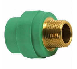 Комбинированная муфта Banninger полипропиленовая, зеленая, 25x3/4 НР 7R11077511 