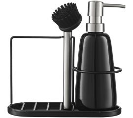 Органайзер с диспенсером для мыла Smart Solutions Gunvor, 380 мл, черный WNM-SS-DSPGNV-CR-BLK 