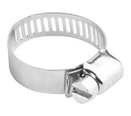 Хомуты Зубр ЭКСПЕРТ из нержавеющей стали с просечной лентой ПЛ-12,7, 19-44мм, 100шт 37815-019-44-100 