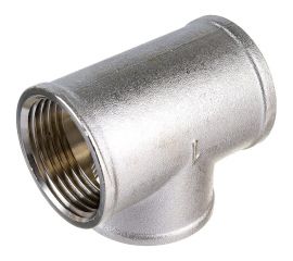 Тройник STI латунный Ду25 (1") никелированный D190-00079 