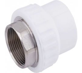 Муфта комбинированная под ключ с внутренней резьбой VALFEX PP-R белая, 63 мм х2"" 10134063 127-0247 