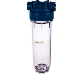 Корпус АКВА ПРО 10SL ХВС 3/4"" прозрачный, ключ и скоба FHPR34 445 