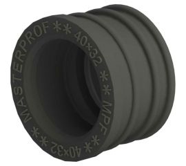 Сантехническая манжета для канализации MPF 40х32, черная, уплотнительная, переходная ИС.131668 