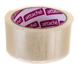 Упаковочная клейкая лента Attache 48 мм х 60 м, 40 мкм, прозрачная 129144 
