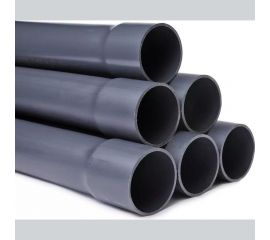 Напорная клеевая труба НПВХ (PVC-U) AQUAVIVA 50x3.7x3000 PN16 с раструбом AQV305037R 26528 