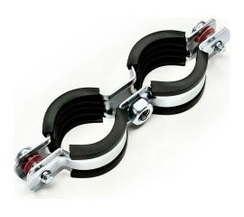 Двойной хомут с EPDM уплотнителем UWS 20-24 мм, 1/2"", с гайкой М8 UWS.020.012.D 
