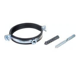 Металлорезиновый хомут с дюбелем и шурупом СТМ 4 107-110 мм CHSR0004 
