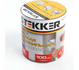 Клейкая сверхсильная лента STEKKER 0,7x100 мм, 1,5 м, прозрачная intp9-0715-10 39917 