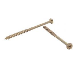 Шуруп Rusconnect CS 06040 с/нарез. д/дерева, потай, 6х40, 200 шт. Желтый цинк 310603 