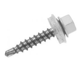 Саморез по металлу Daxmer 5,5x25 RAL 9003 250 шт. 304314 