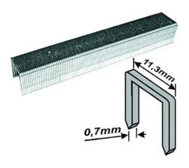 Скобы узкие Профи прямоугольные (8 мм; 1000 шт.) FIT IT 31308 