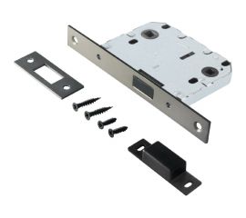 Защелка Аллюр L7050-MS MBN (графит; магнитная; без ручек; с фиксатором) 11555 