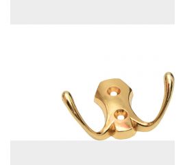 2-х рожковый крючок СКОБЯНОЙ РР золото 002708 