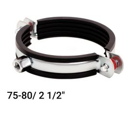 Хомут с EPDM уплотнителем UWS 75-80 мм, 2 1/2"", с комбинированной гайкой М8/М10 020.212.K 