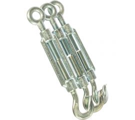 Талреп Зубр DIN 1480, крюк-кольцо, оцинкованный, кованая натяжная муфта, М14, ТФ5, 3 шт 4-304355-14 