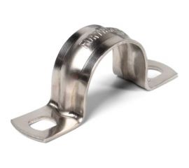 Металлическая двухлапковая скоба FORTISFLEX СМД INOX 48-50 мм 80985 