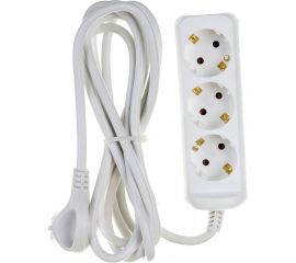 Электрический удлинитель ЭРА U3e3m3x1,5 с заземлением 3 розетки 3м ПВС 3x1,5мм2 16А Б0044032 